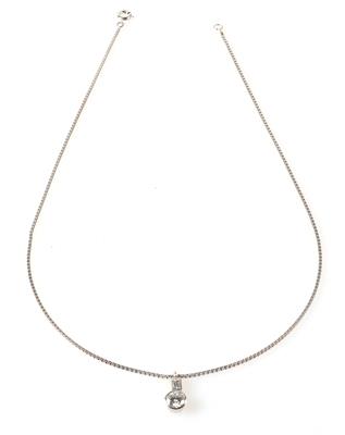 Brillant Diamant Collier zus. ca. 1 ct - Erlesener Schmuck