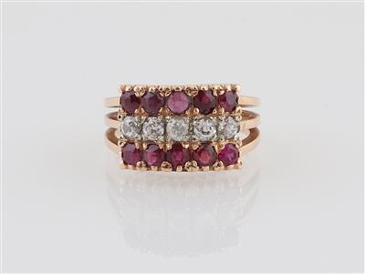 Brillant Rubin Damenring - Exkluzivní šperky