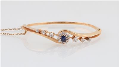 Diamant Saphir Armreif - Exquisite jewellery