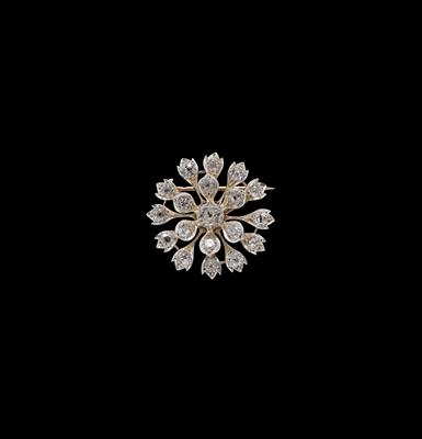Diamantbrosche zus. ca.5,50 ct - Exquisite jewellery