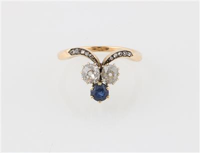 Altschliffdiamant Ring zus. ca. 1,10 ct - Gioielli scelti