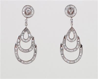 Diamant Ohrgehänge zus. ca. 2 ct - Exquisite jewellery