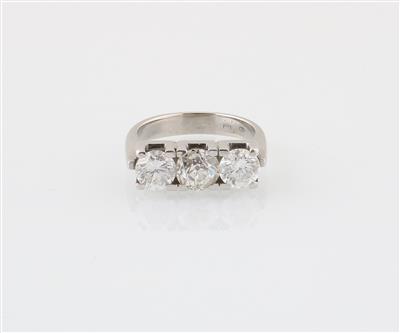 Altschliffdiamant Ring zus. ca. 2 ct - Gioielli scelti