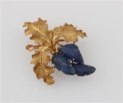 Buccellati Brosche mit geschnittenen Saphiren - Exquisite jewellery