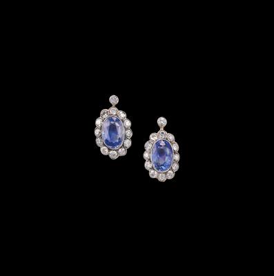 Diamant Saphir Ohrstecker - Exquisite jewellery