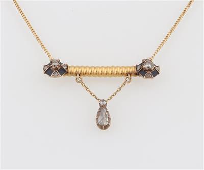 Diamantcollier zus. ca. 1 ct - Exquisite jewellery