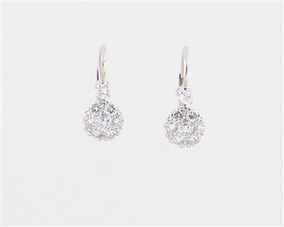 Brillant Ohrgehänge zus. ca. 0,70 ct - Exquisite jewellery