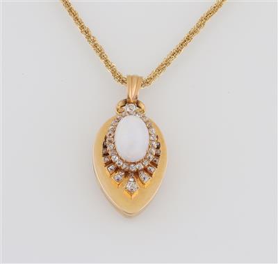 Diamant Medaillon Anhänger zus. ca. 1,60 ct - Exquisite jewellery