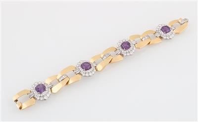 Diamant Amethyst Armband - Exkluzivní šperky