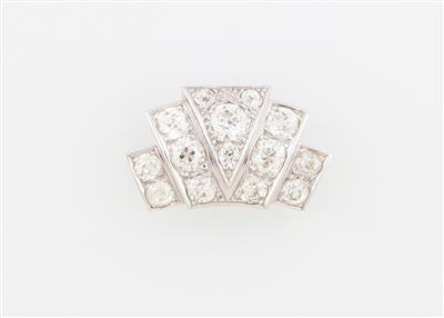 Altschliffdiamant Clip zus. ca. 4,50 ct - Exquisite jewellery