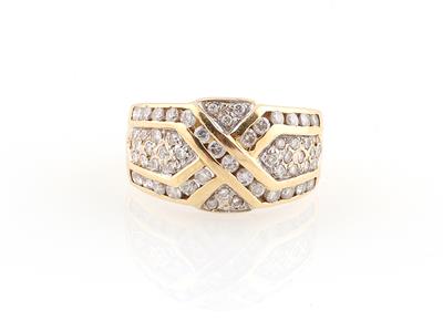 Brillantring zus. ca. 0,90 ct - Erlesener Schmuck