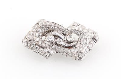 Diamant Doppelclip zus. ca. 2,90 ct - Exquisite jewellery