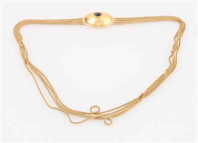 Saphircollier vierreihig - Exquisite jewellery