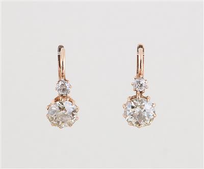 Altschliffdiamant Ohrringe zus. ca. 1,40 ct - Exquisite jewellery