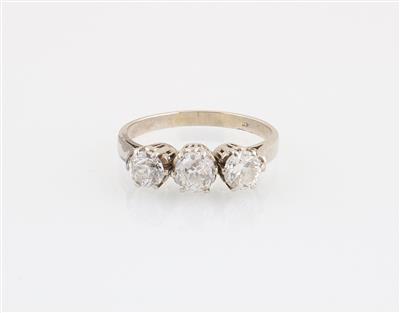 Altschliffdiamant Ring zus. ca. 1,20 ct - Exkluzivní šperky