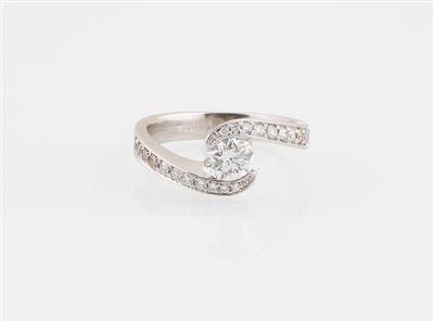 Brillantring zus. ca. 0,95 ct - Erlesener Schmuck