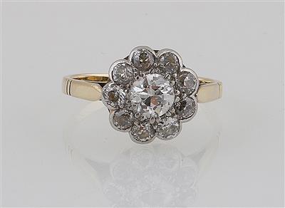 Altschliffbrillant Ring zus. ca. 0,90 ct - Gioielli scelti