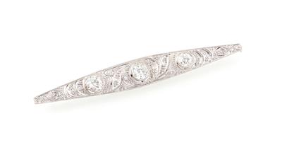Diamantbrosche zus. ca.1,50 ct - Exquisite jewellery