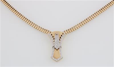 Brillantcollier "Reißverschluss" - Gioielli