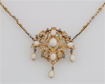 Diamant Opal Collier - Jewellery