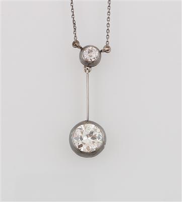 Altschliffbrillant Collier zus. ca. 2,40 ct - Exkluzivní šperky