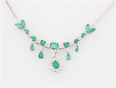 Brillant Smaragdcollier - Exquisite jewellery