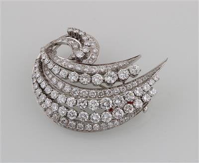 Brillantbrosche zus. ca. 6,30 ct - Exquisite jewellery