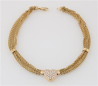 Brillantcollier zus. ca. 1,65 ct - Exquisite jewellery