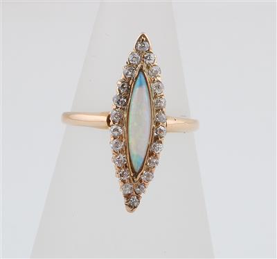 Diamant Opalring - Jewellery