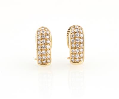 Brillant Ohrclips zus. ca. 1 ct - Exquisite jewellery