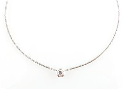 Brillantsolitär Collier ca. 0,45 ct - Exquisite jewellery