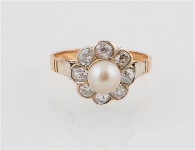 Diamant Kulturperlen Ring - Exquisite jewellery