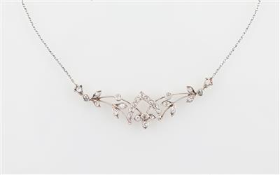 Altschliffdiamant Collier zus. ca. 0,45 ct - Erlesener Schmuck