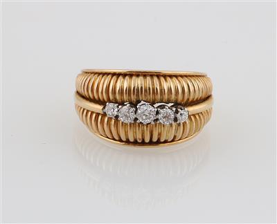 Altschliffdiamant Ring zus. ca. 0,40 ct - Exkluzivní šperky
