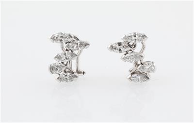 Diamant Ohrclips zus. ca. 4 ct - Exquisite jewellery