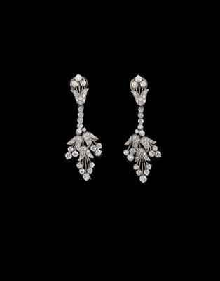 Diamant Ohrgehänge zus. ca. 5 ct - Exquisite jewellery