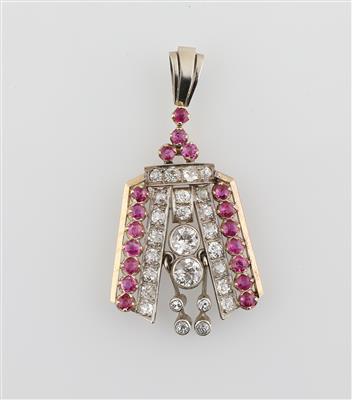 Diamant Rubin Anhänger - Exkluzivní šperky
