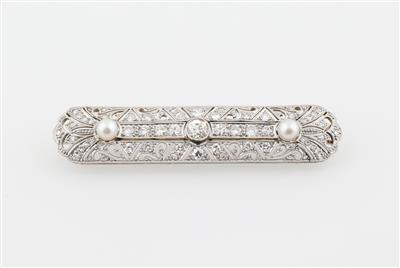 Diamantbrosche zus. ca.1,50 ct - Exquisite jewellery