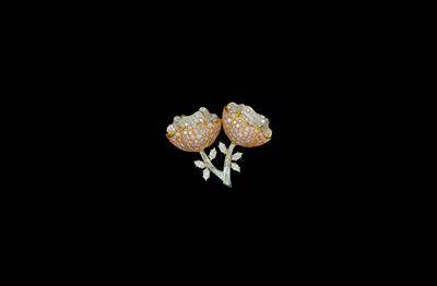 Diamantbrosche zus. ca. 11 ct - Exkluzivní šperky