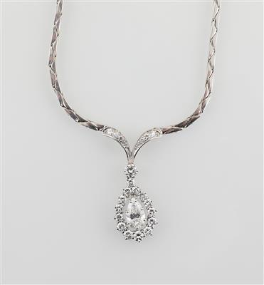 Diamantcollier zus. ca. 2,90 ct - Exquisite jewellery