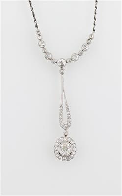 Altschliffdiamant Collier zus. ca. 1,20 ct - Gioielli scelti