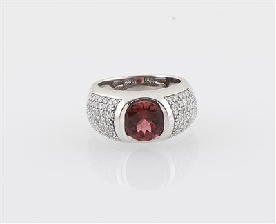 Brillant Turmalin Ring - Erlesene Juwelen und Exklusive Schreibwaren Weihnachtsauktion