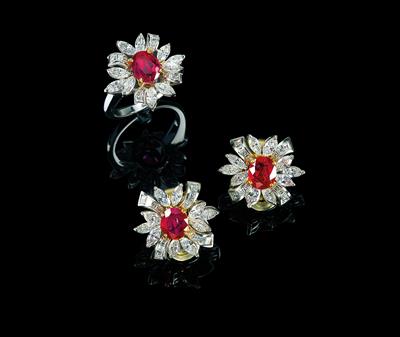 Diamant Rubin Schmuckgarnitur - Exquisite jewellery