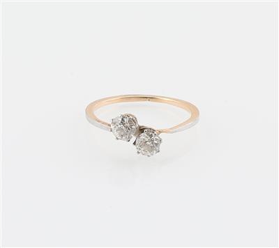 Altschliffdiamant Ring zus. ca. 1 ct - Exkluzivní šperky