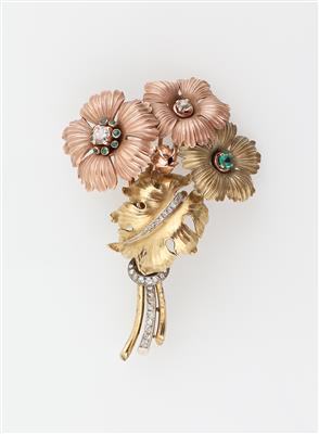 Brosche Blumenstrauß - Exkluzivní šperky
