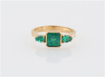 Smaragdring zus. ca. 1,50 ct - Exkluzivní šperky