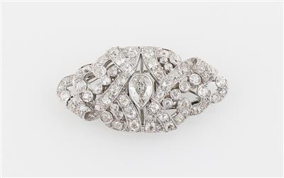 Variable Altschliffdiamant Brosche zus. ca. 5,80 ct - Exquisite jewellery