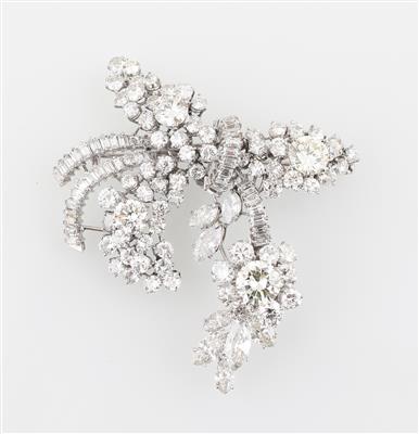 Diamantbrosche Masche zus. ca. 28 ct - Exquisite jewellery