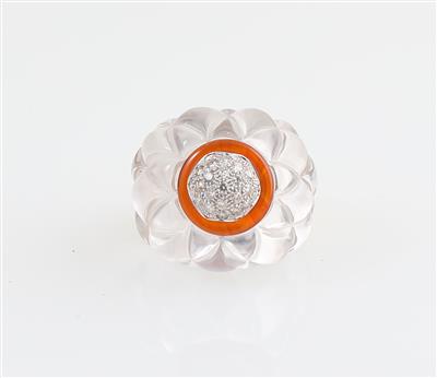 Brillant Bergkristall Ring - Erlesener Schmuck