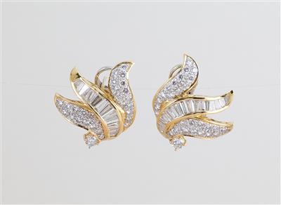 Brillant Diamantohrclips zus. ca. 4,60 ct - Gioielli scelti